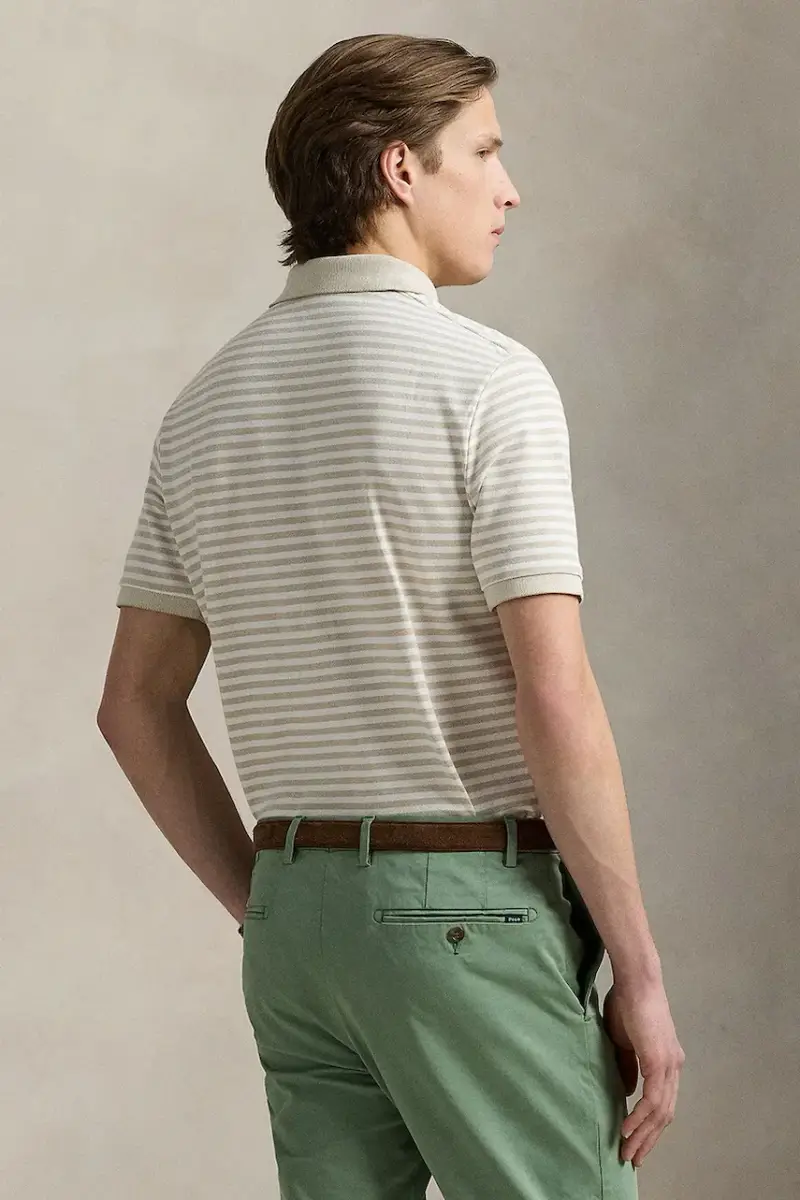 polo in cotone colore beige 710974596 miniatura 2