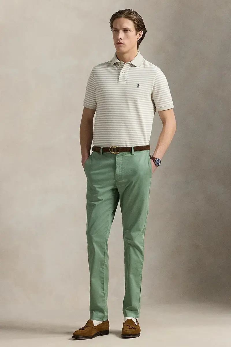 polo in cotone colore beige 710974596 miniatura 3