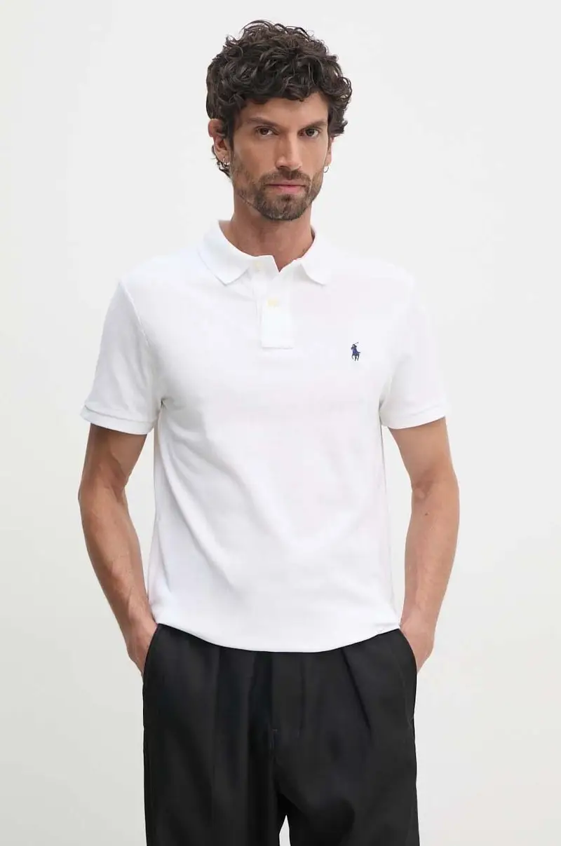 polo in cotone colore bianco 710666998