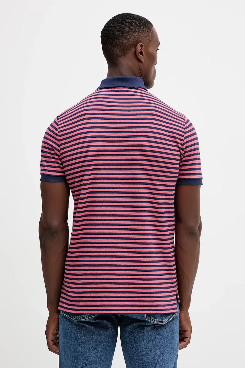 polo in cotone colore bianco 710956682 Rosa miniatura 3