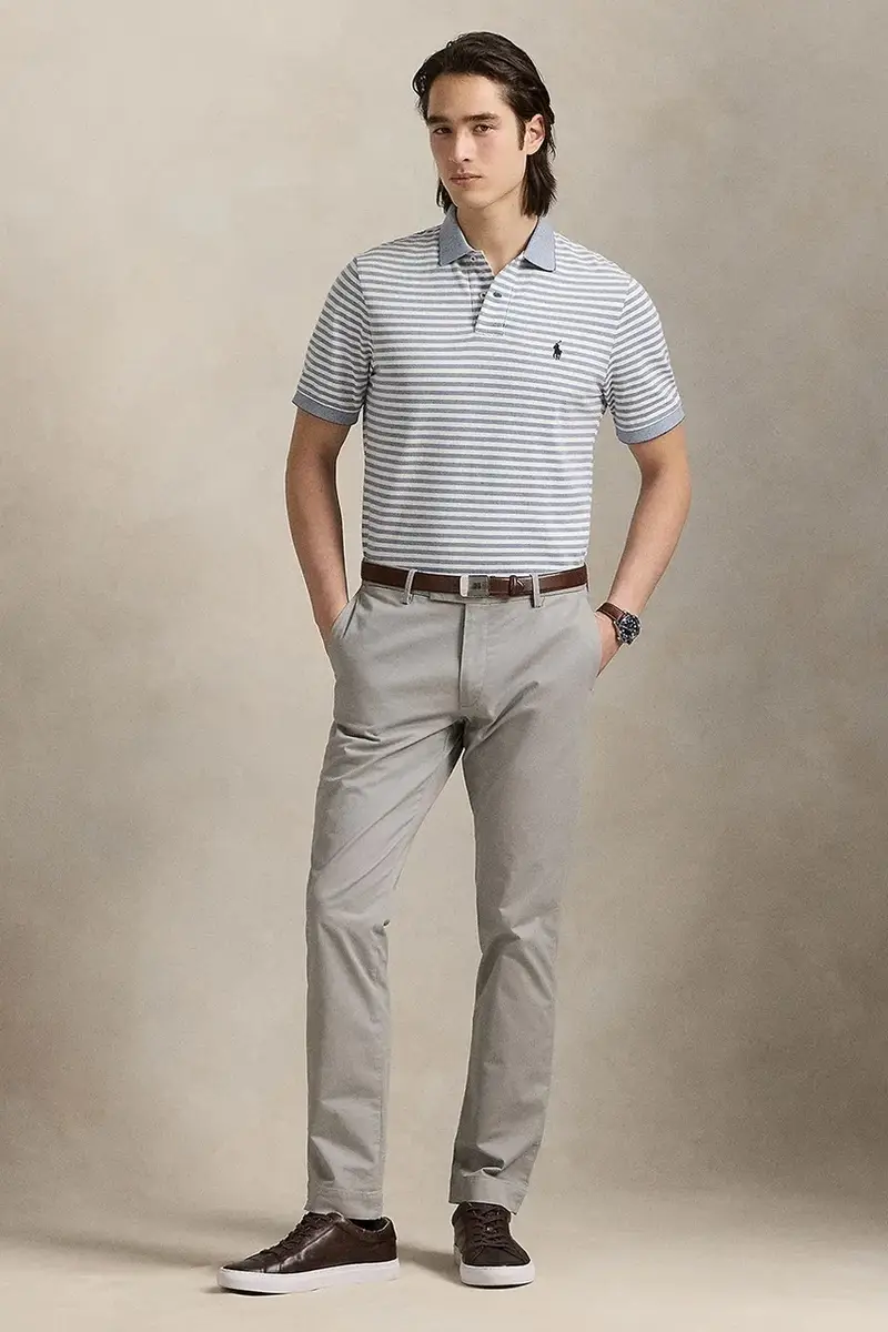 polo in cotone colore blu 710974596 miniatura 3