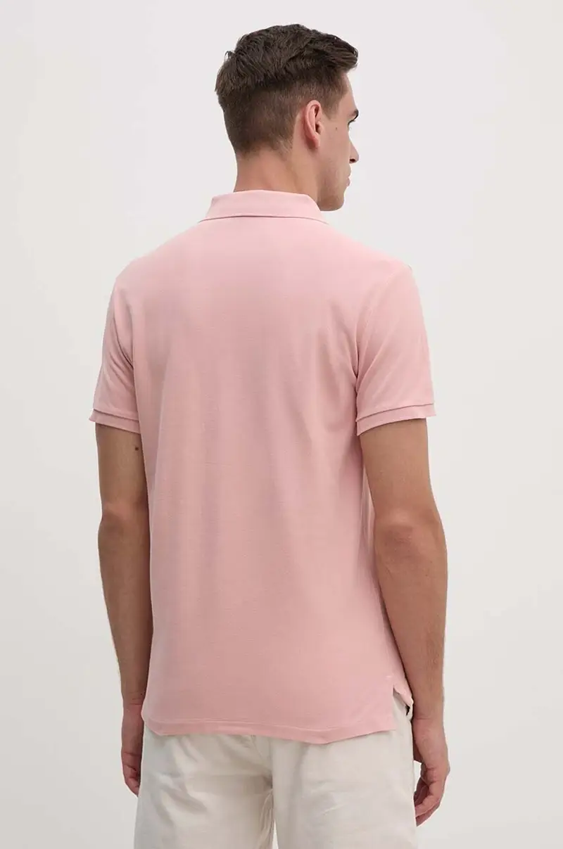 polo in cotone colore rosa 710938137 miniatura 3