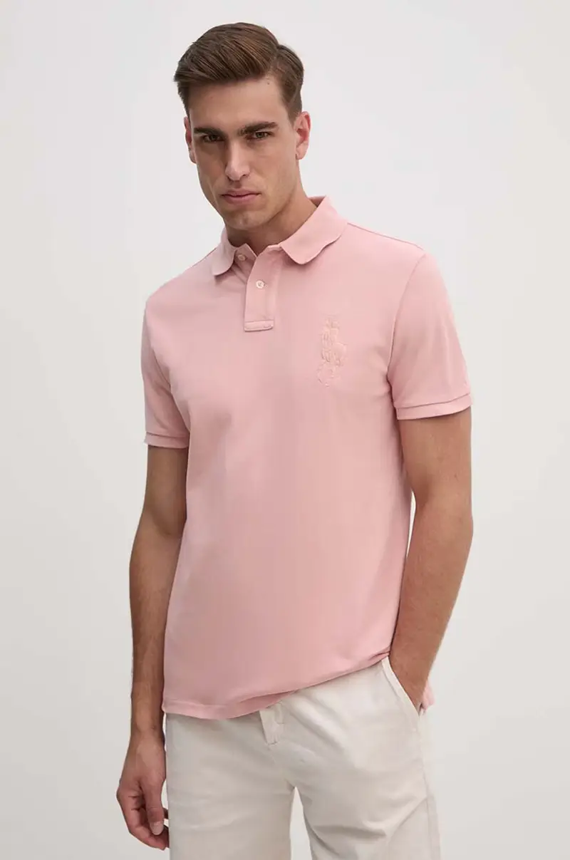 polo in cotone colore rosa 710938137