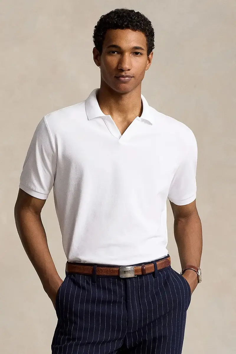 polo in cotone Polo Shirt colore bianco 710941449