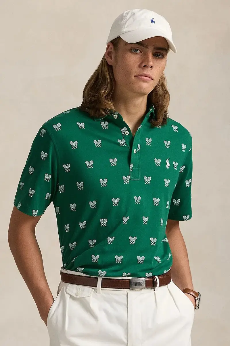 polo in cotone Polo Shirt colore verde 710964977