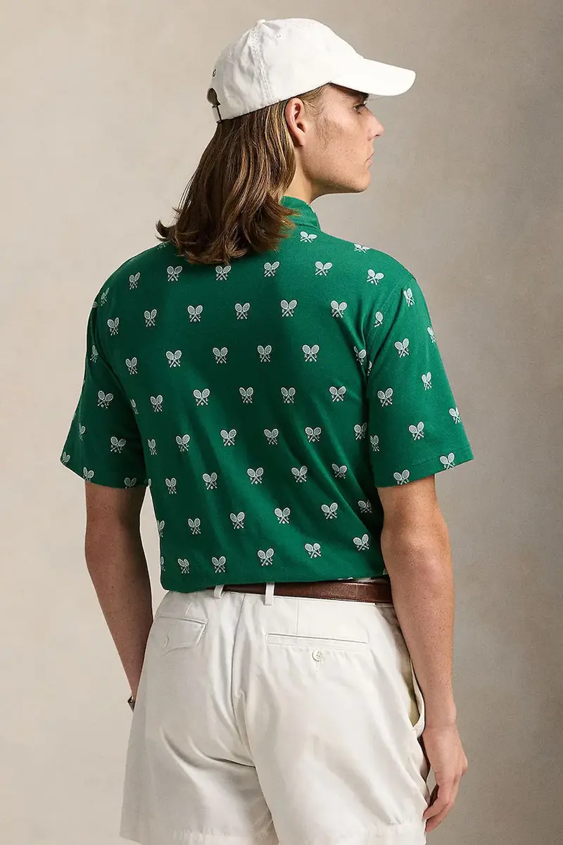 polo in cotone Polo Shirt colore verde 710964977 miniatura 2