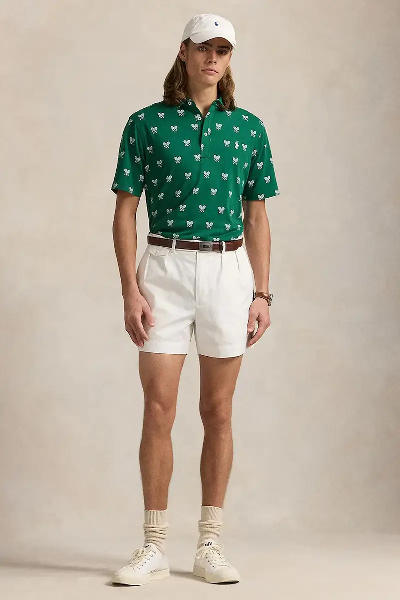 polo in cotone Polo Shirt colore verde 710964977 miniatura 3