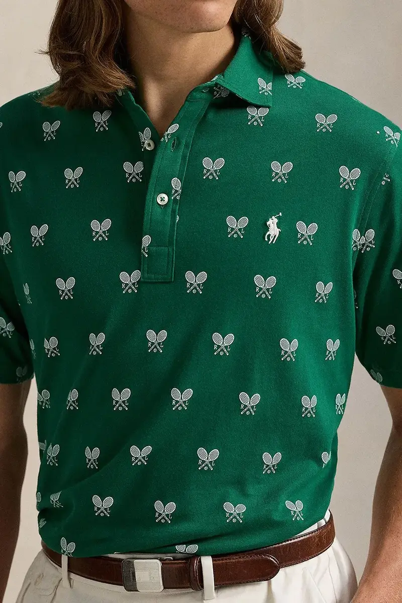 polo in cotone Polo Shirt colore verde 710964977 miniatura 4