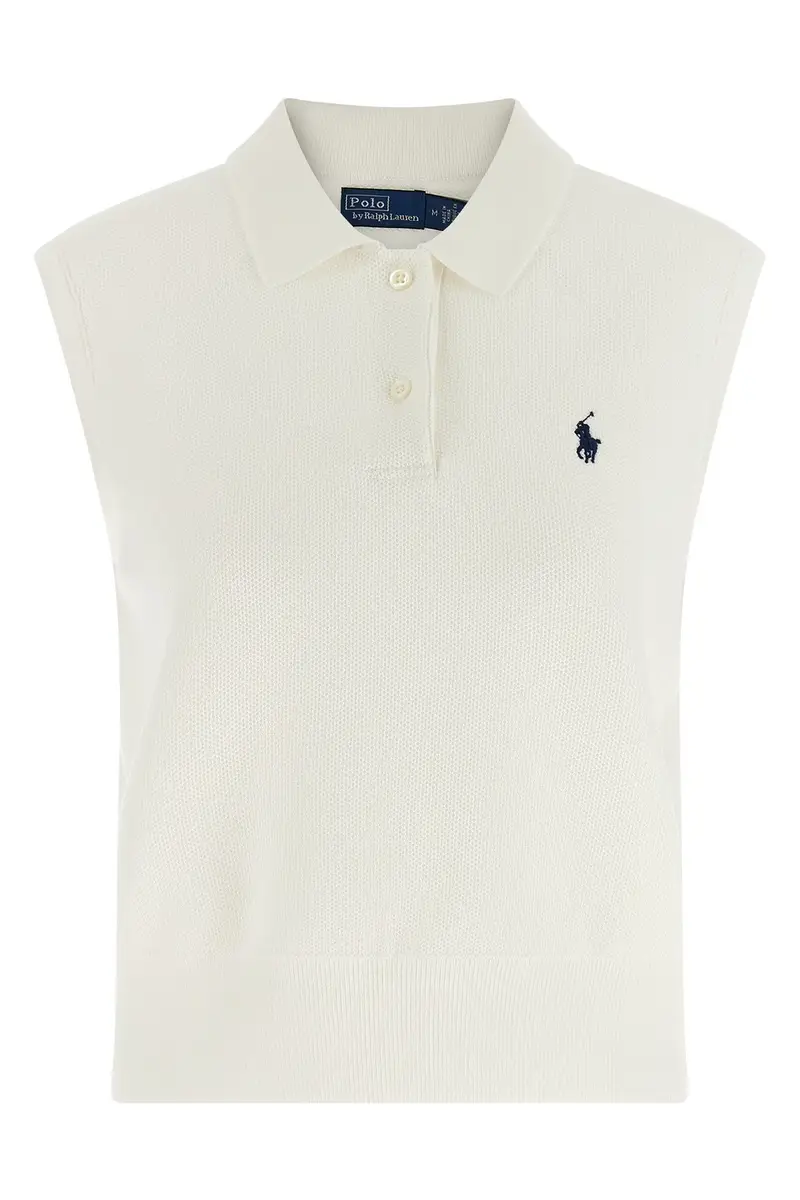 Polo Ricamo Pony Bianco