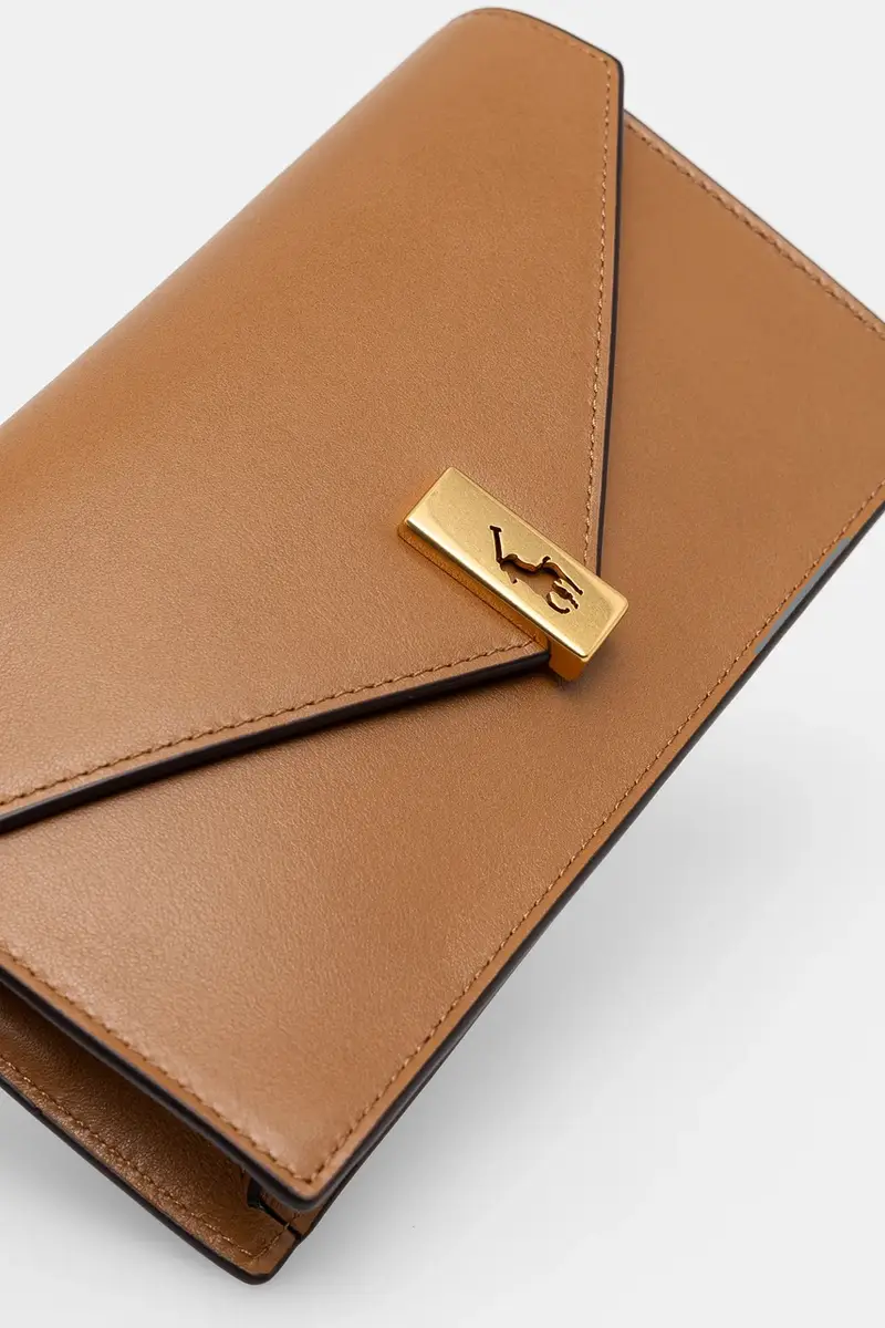 portafoglio in pelle donna colore beige 427961946 miniatura 4