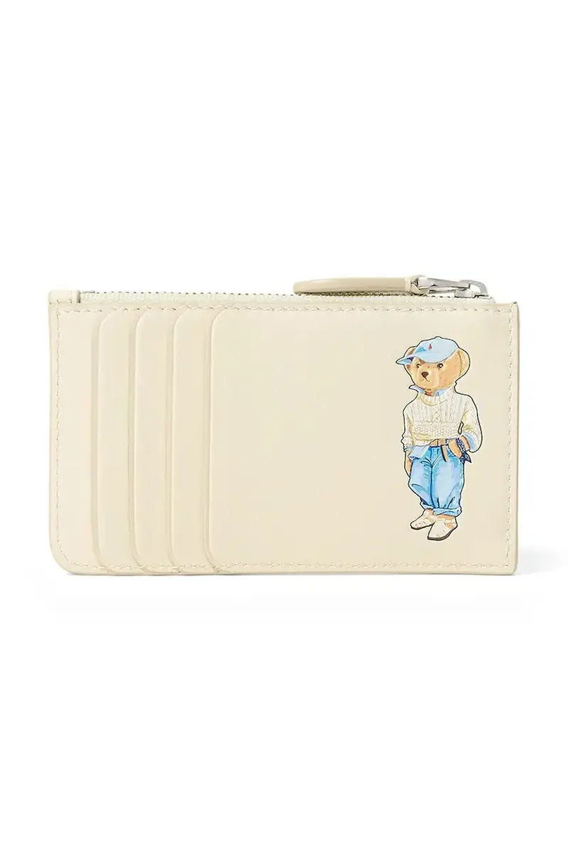 portafoglio in pelle donna colore beige 427967718