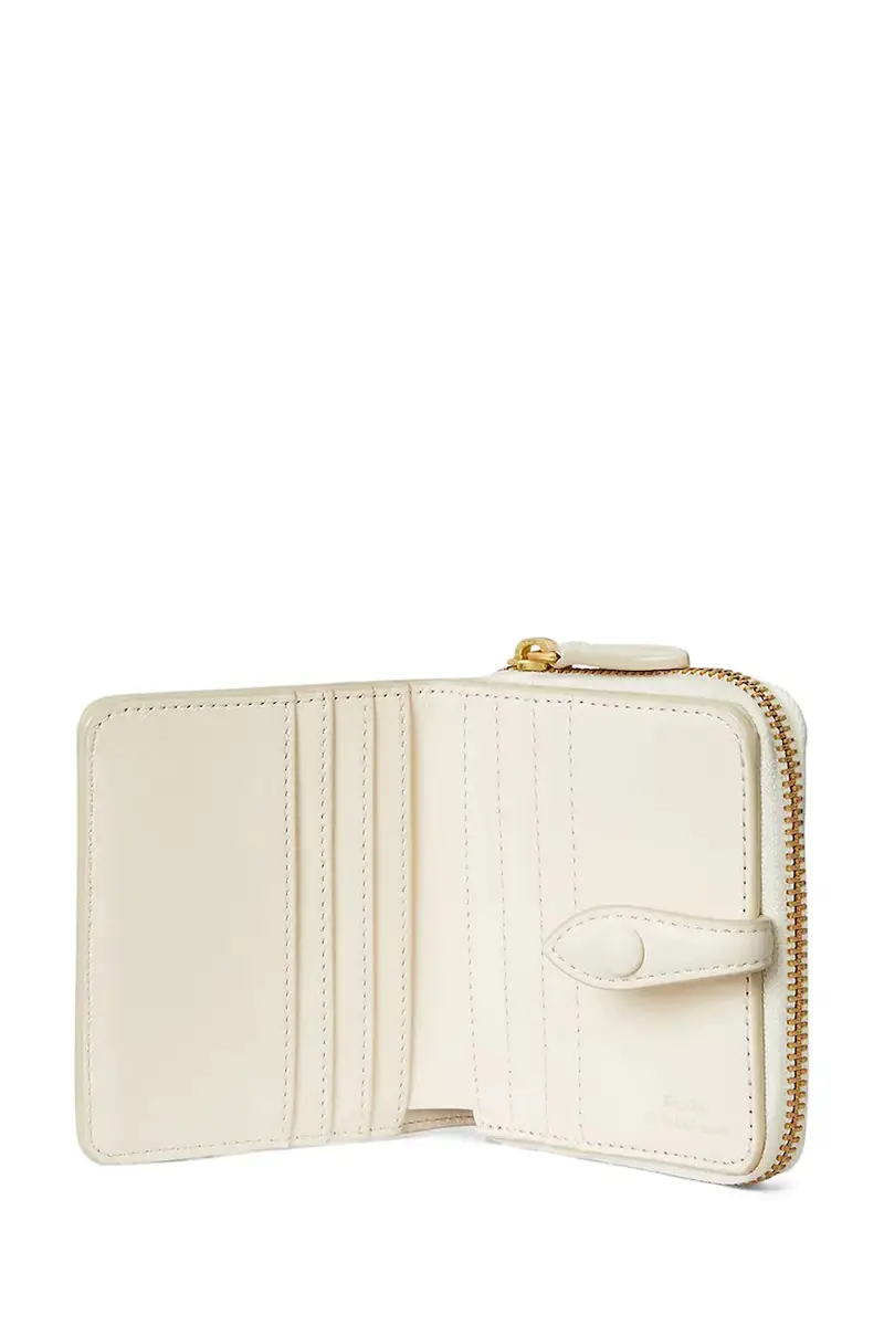 portafoglio in pelle donna colore beige 427980480 miniatura 3