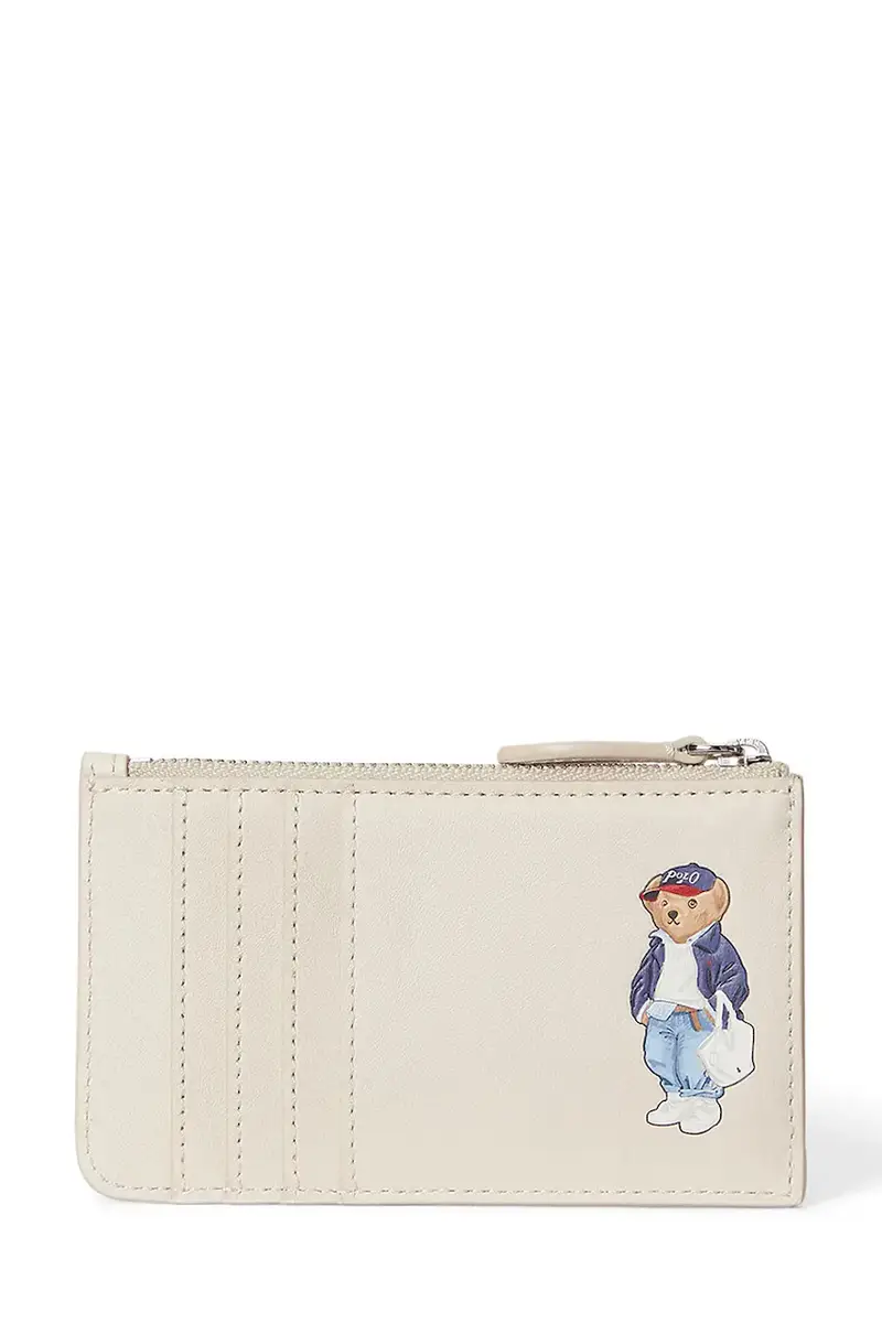 portafoglio in pelle donna colore beige 427P05788