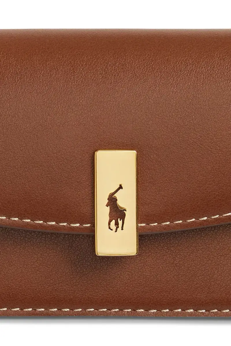 portafoglio in pelle Marrone miniatura 4