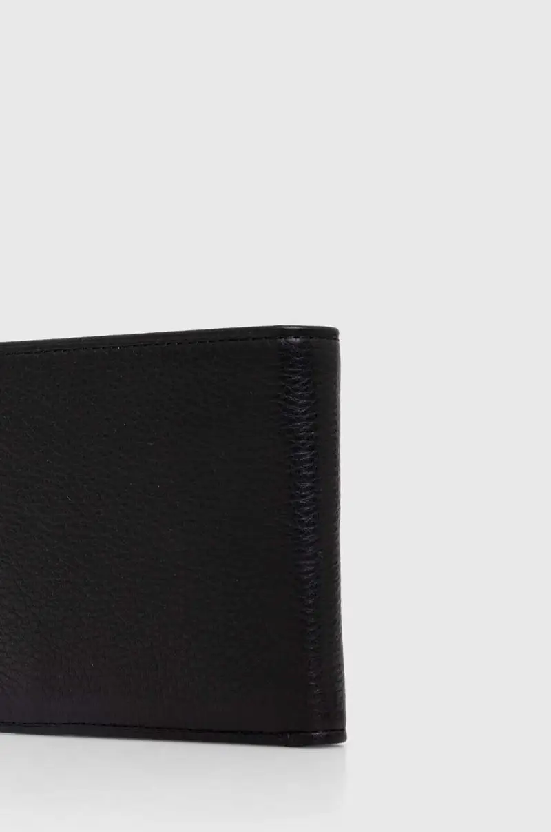 portafoglio in pelle uomo Nero miniatura 2