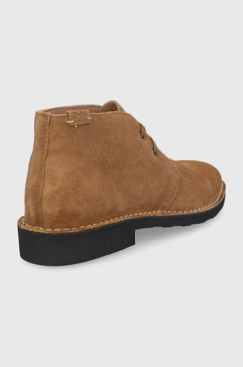 scarpe in camoscio uomo Beige miniatura 3