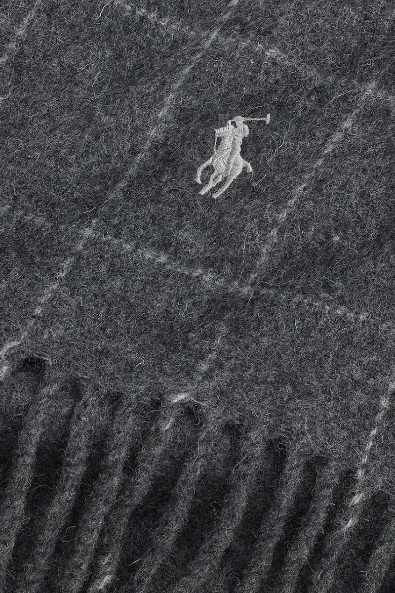 scialle con lana colore grigio 449959523 miniatura 2