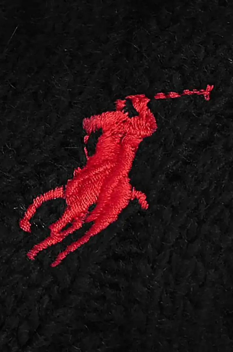 sciarpa Classic Cable Scarf uomo colore nero con applicazione 449959345 miniatura 2