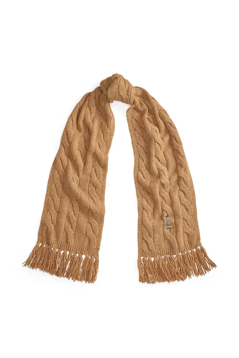 sciarpa in lana Beige miniatura 2