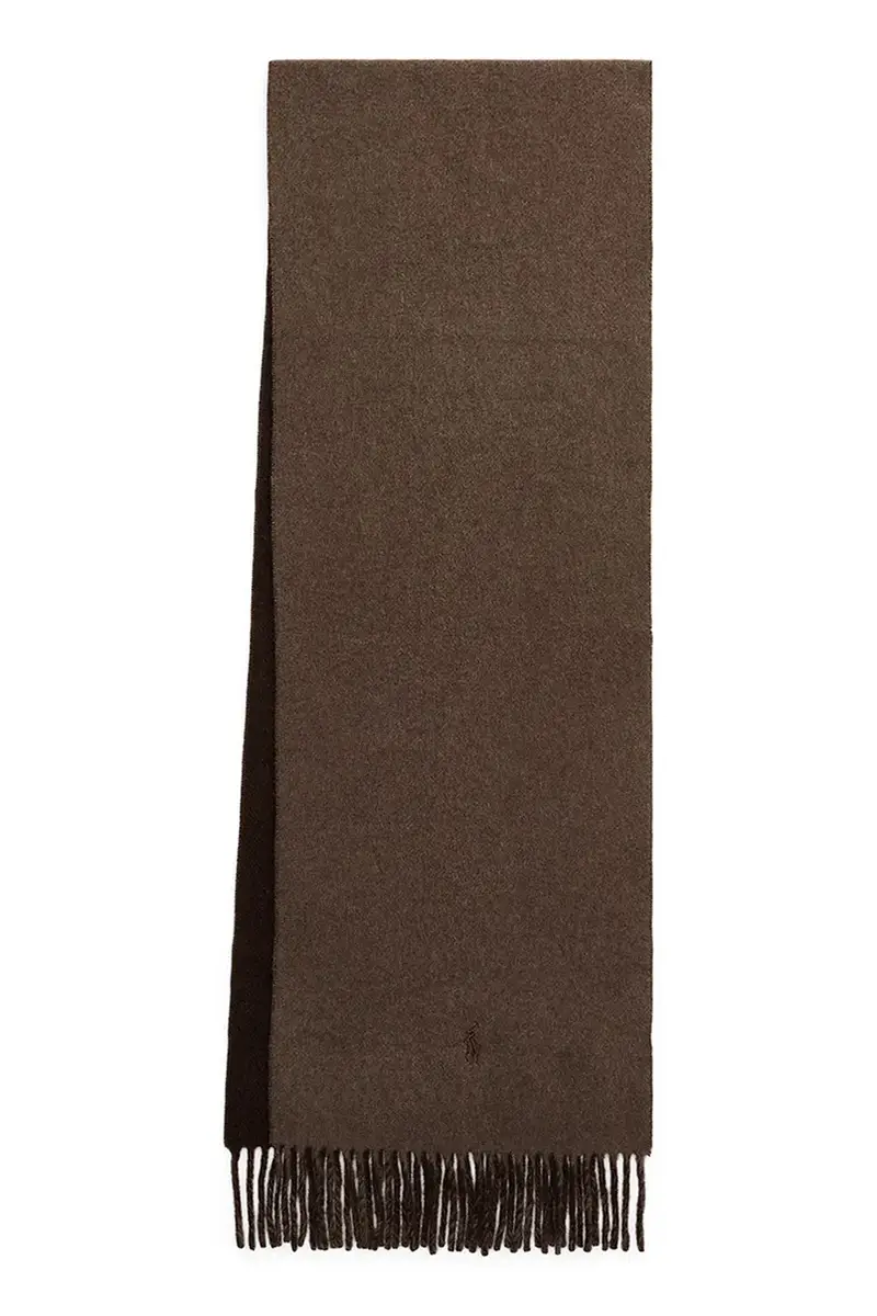 sciarpa in lana colore grigio 455954371 Marrone