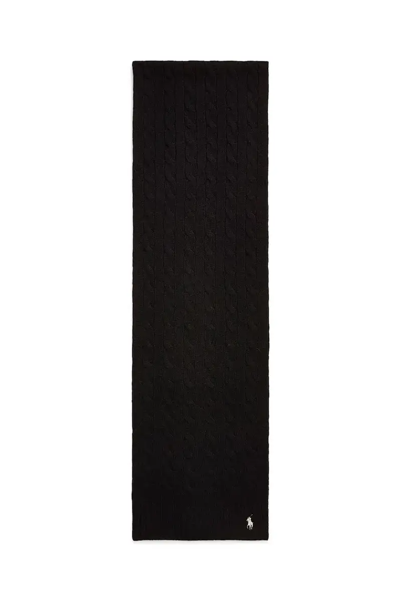 sciarpa in lana donna colore nero 455956296 miniatura 2