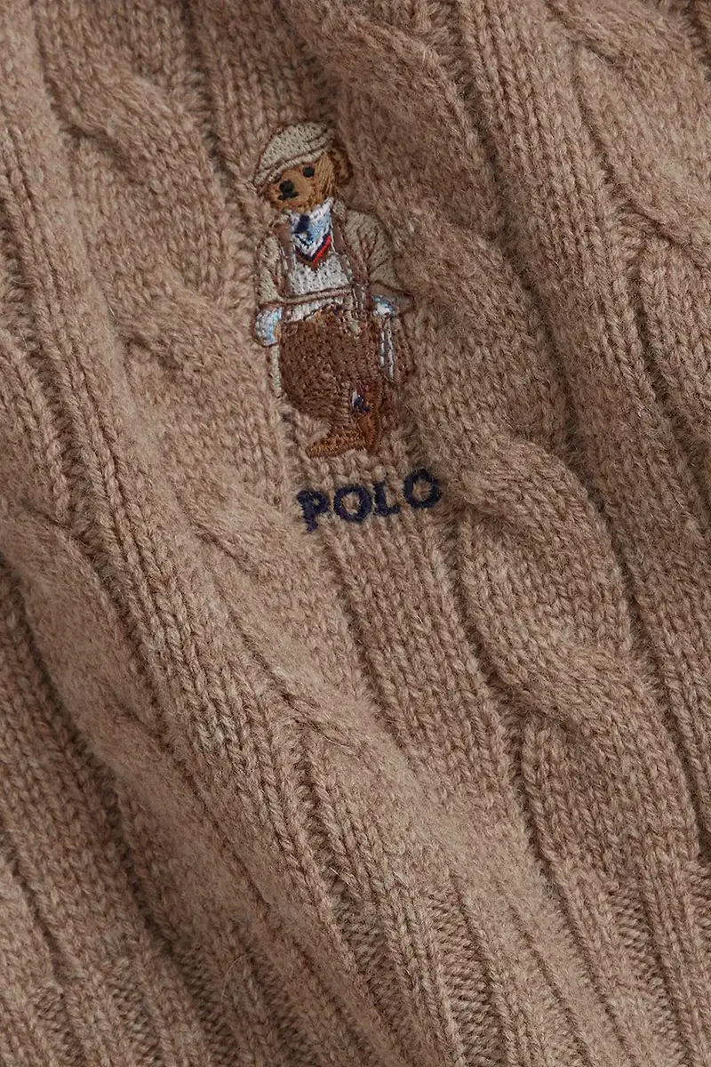 sciarpa in lana uomo colore marrone con applicazione 449959379 miniatura 2