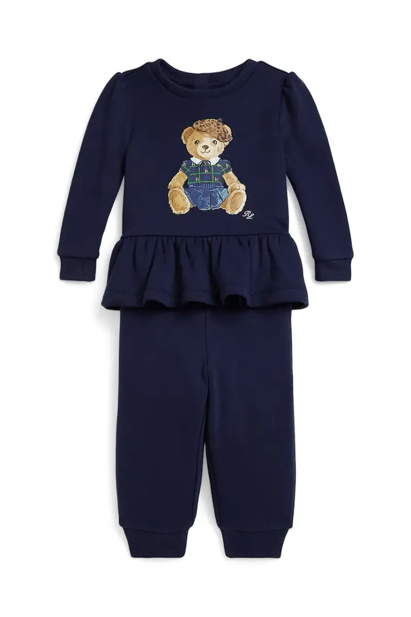 set tuta da ginnastica per bambini colore blu navy 310978918001