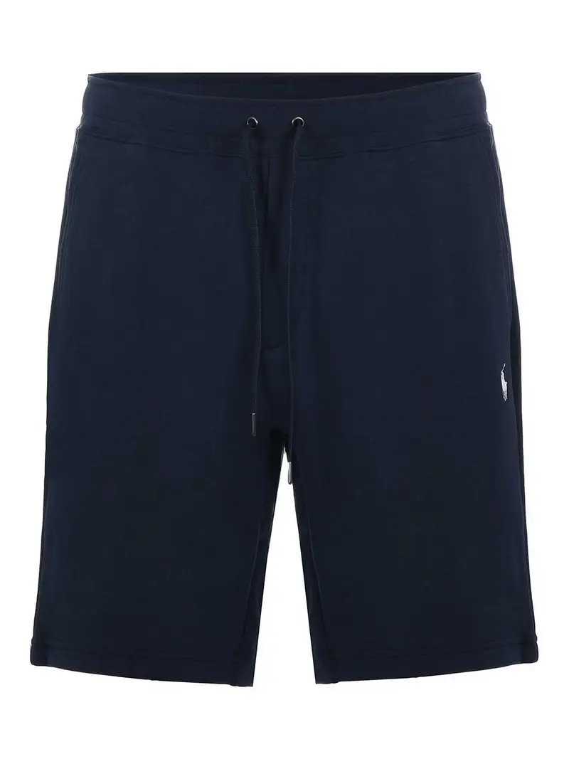 Shorts in pile di cotone Blu