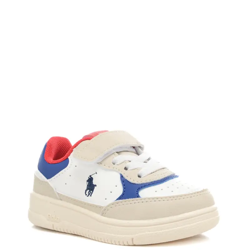 sneakers da bambino con inserti a contrasto colore bianco multi miniatura 2