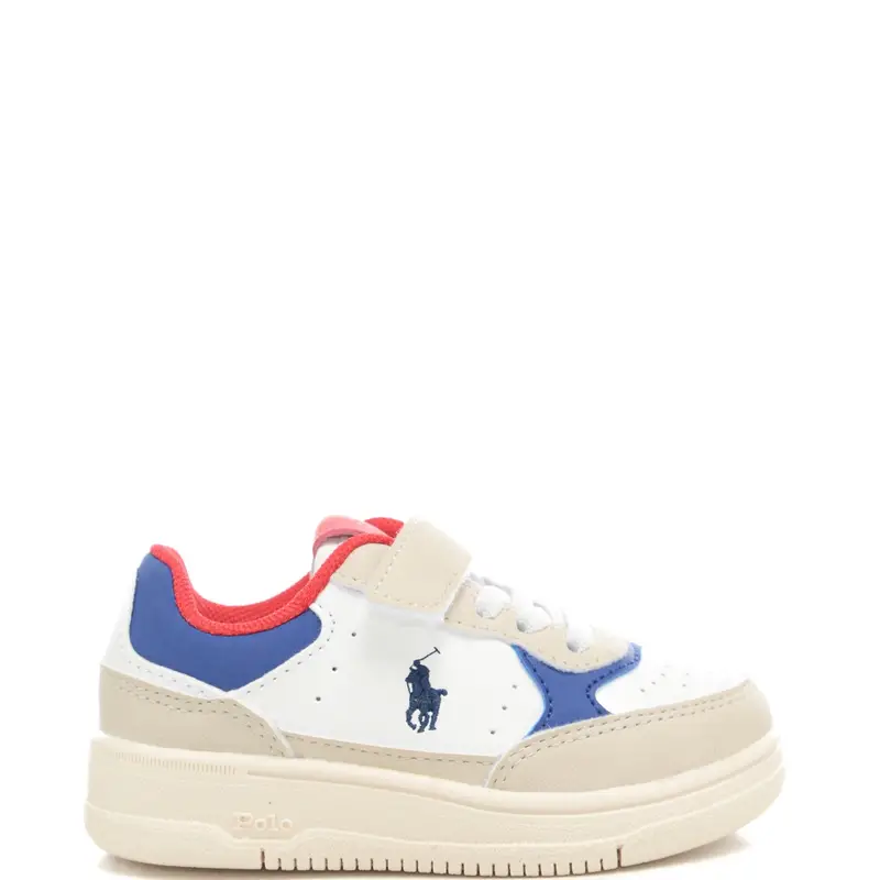 sneakers da bambino con inserti a contrasto colore bianco multi