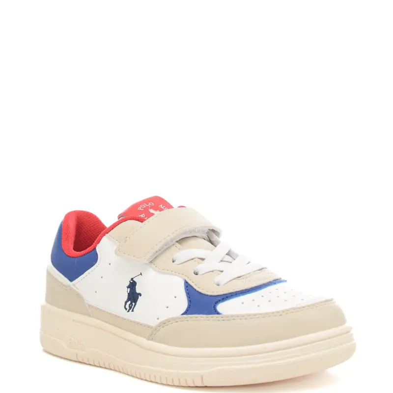 sneakers da bambino con inserti a contrasto colore bianco multi miniatura 2