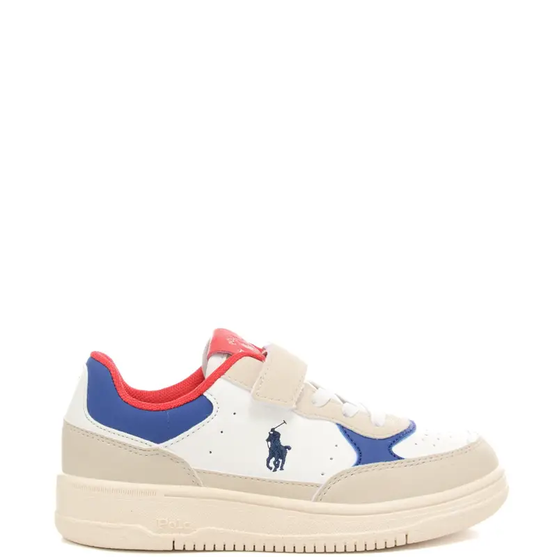 sneakers da bambino con inserti a contrasto colore bianco multi