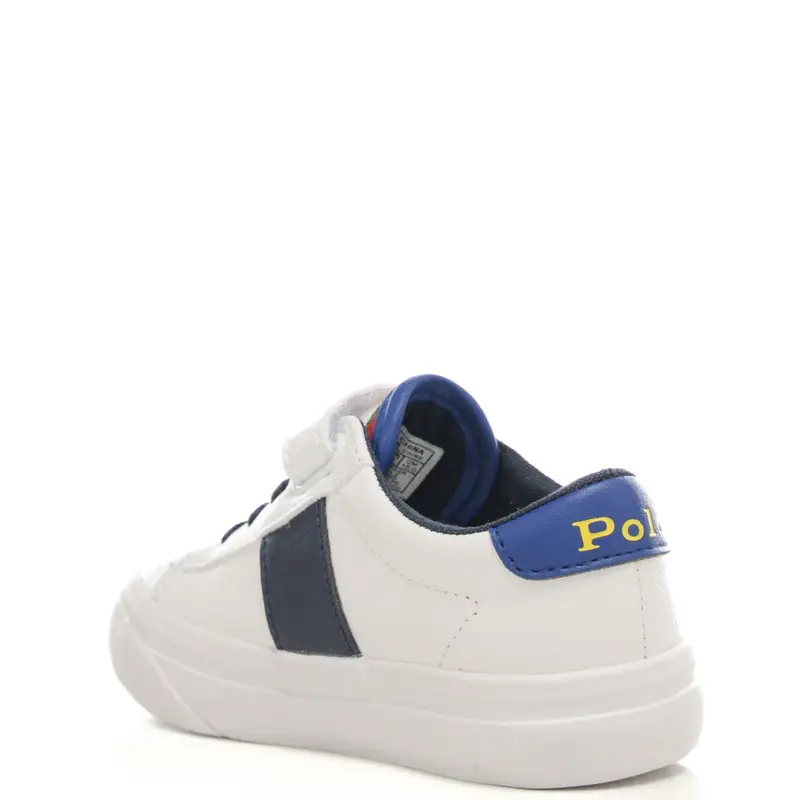 sneakers da bambino con lacci e inserti a contrasto colore bianco multi miniatura 3