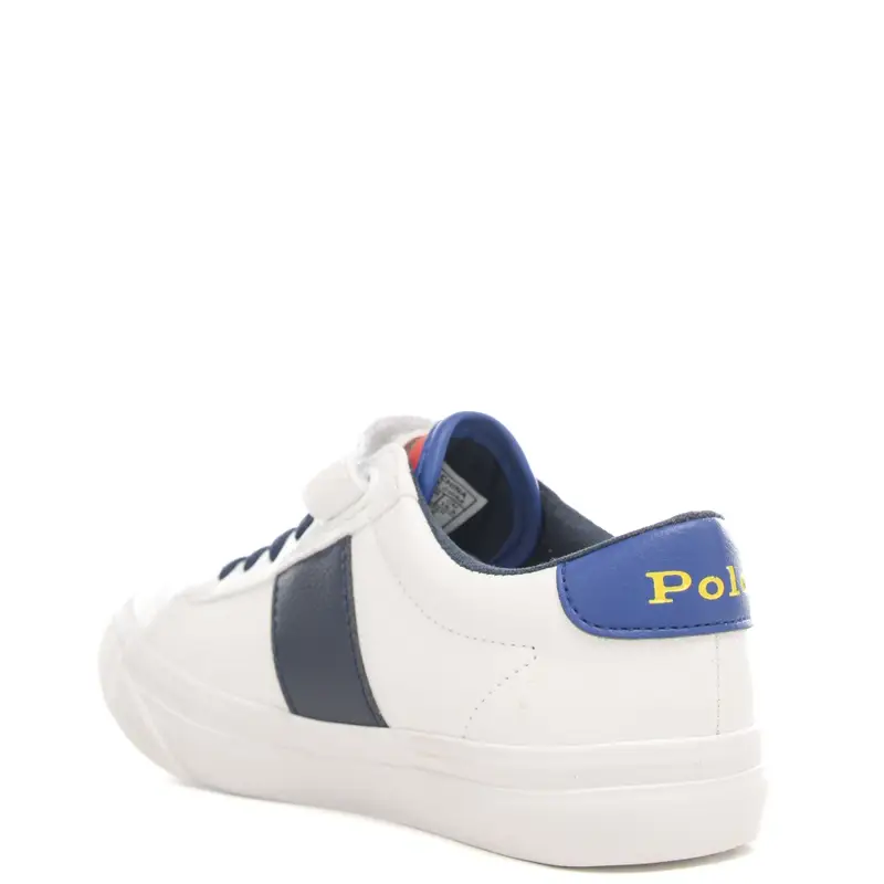 sneakers da bambino con lacci e inserti a contrasto colore bianco multi miniatura 3