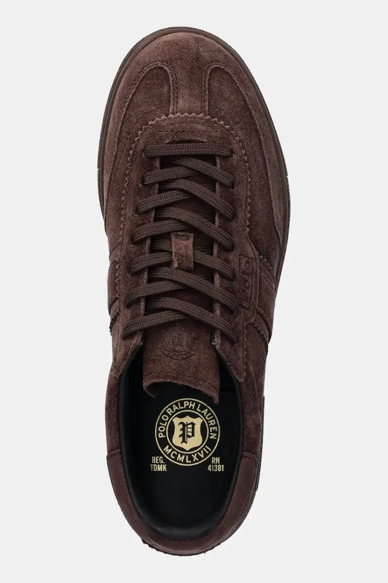 sneakers in camoscio Bedford Marrone miniatura 4