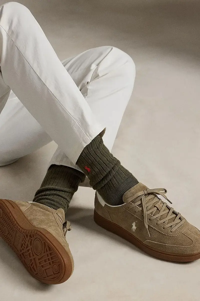 sneakers in camoscio Bedford Pp colore beige 809967889002 miniatura 5