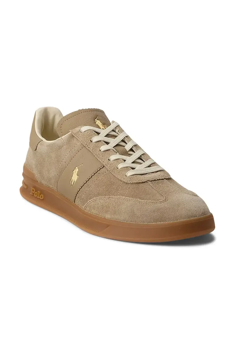 sneakers in camoscio Hrt Aera Pp colore beige 809978010002 miniatura 2