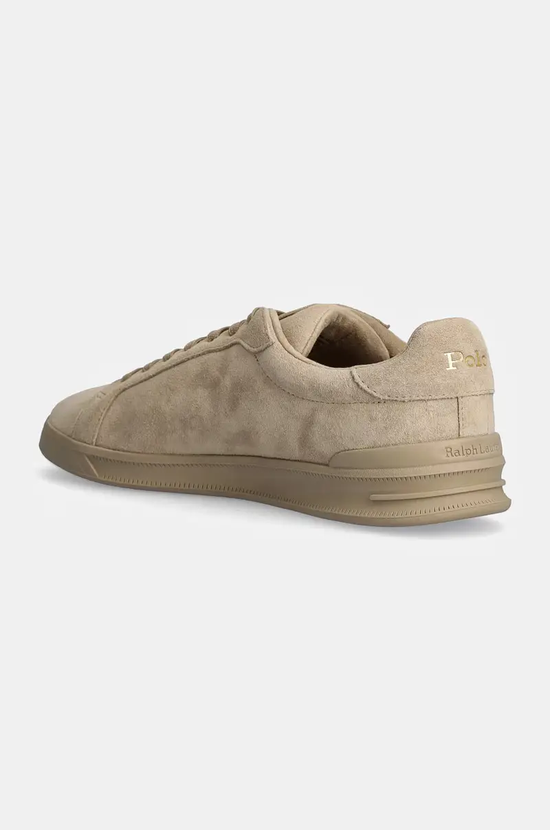 sneakers in camoscio Hrt Ct II colore beige 809877601001 miniatura 3