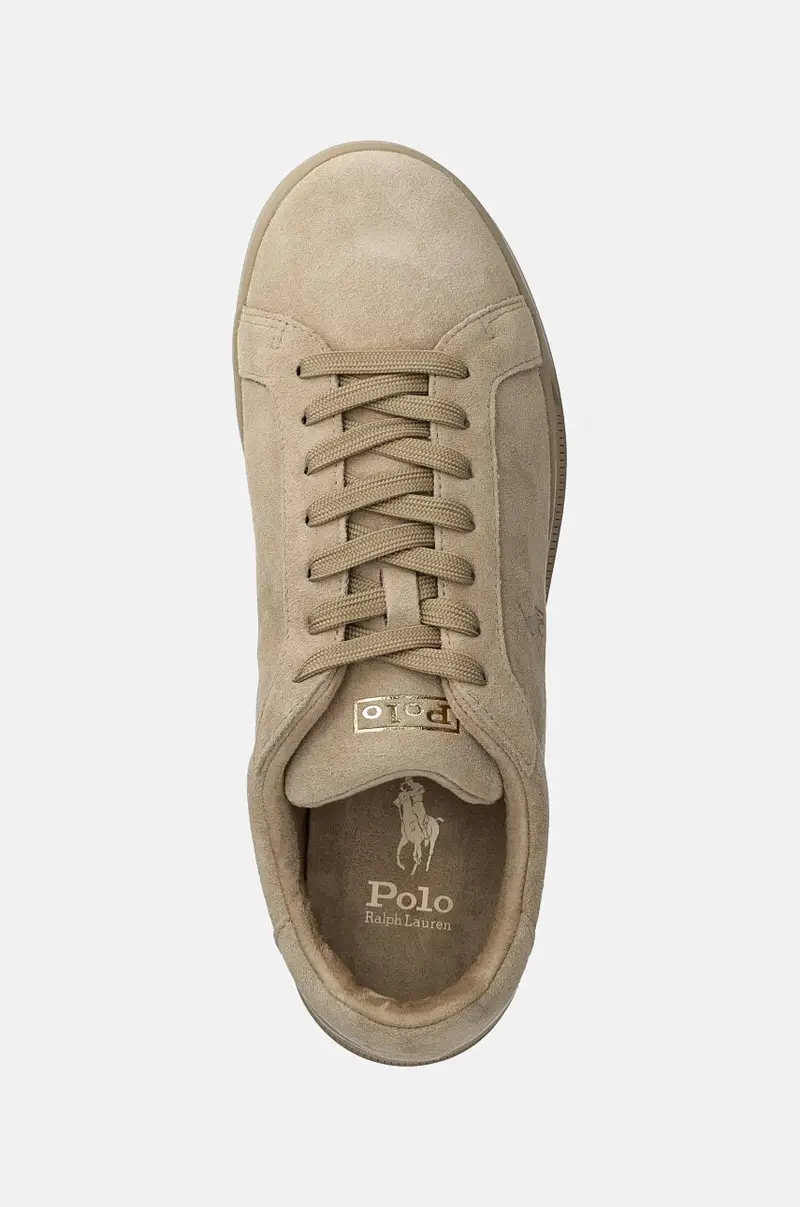 sneakers in camoscio Hrt Ct II colore beige 809877601001 miniatura 4