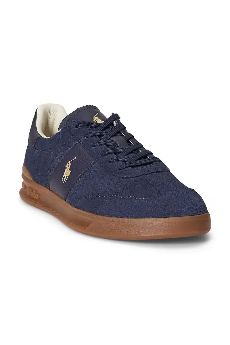 sneakers in pelle Hrt Aera Pp uomo colore blu navy 809973707002 miniatura 5