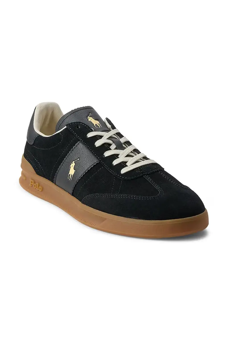 sneakers in pelle Hrt Aera Pp uomo colore nero 809978010001 miniatura 2
