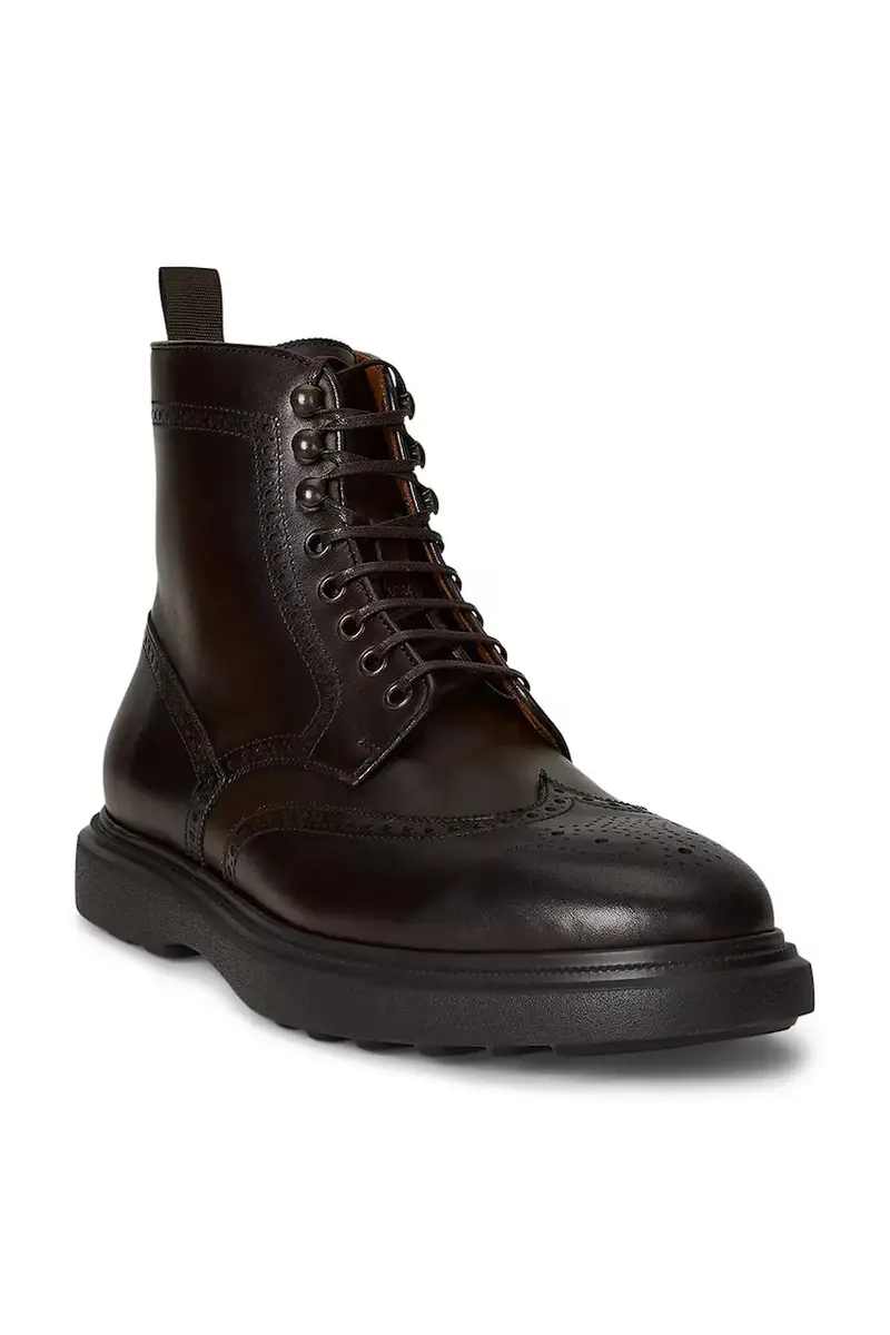 stivaletti brogue in pelle Martl Bro Bt Marrone miniatura 2