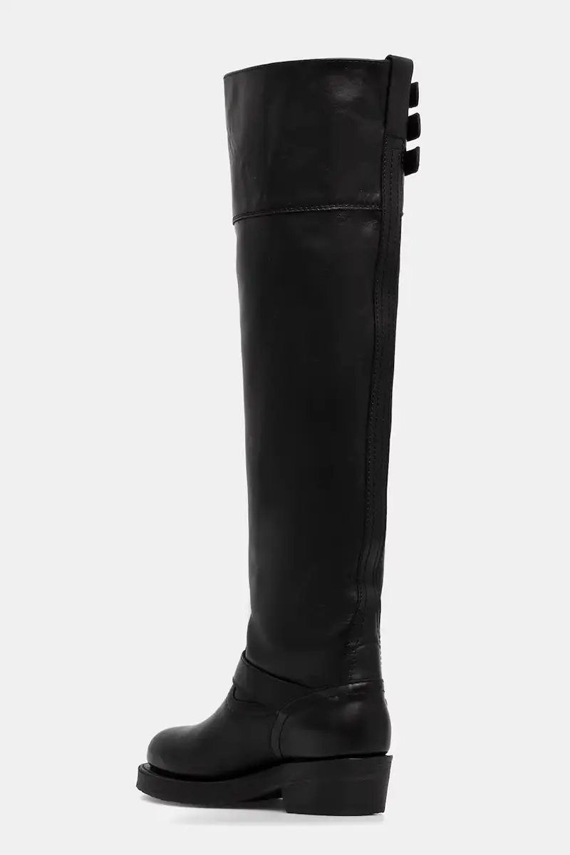 stivali in pelle Biker Boot donna colore nero 818973063001 miniatura 3