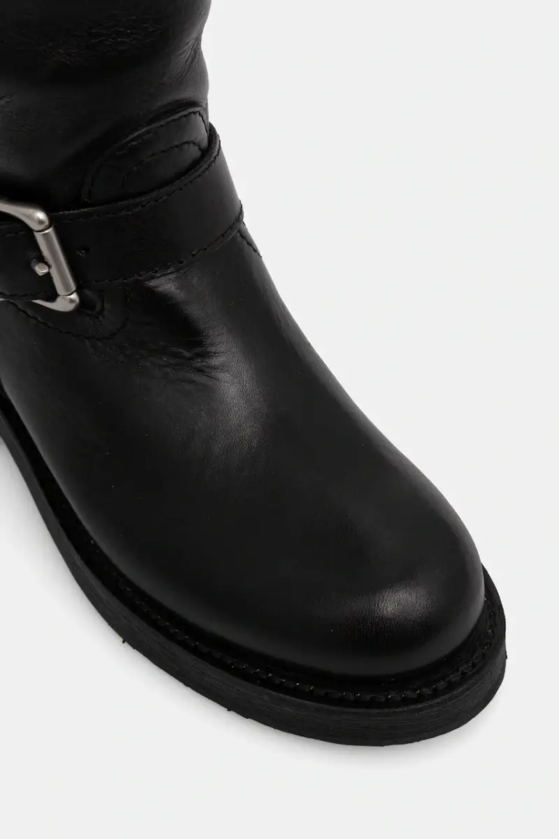 stivali in pelle Biker Boot donna colore nero 818973063001 miniatura 4