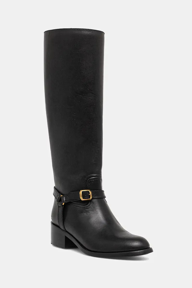 stivali in pelle Riding Boot colore nero 818963422002