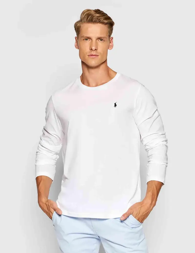 T-shirt Crew in cotone bianco Uomo 714844759004 WHITE