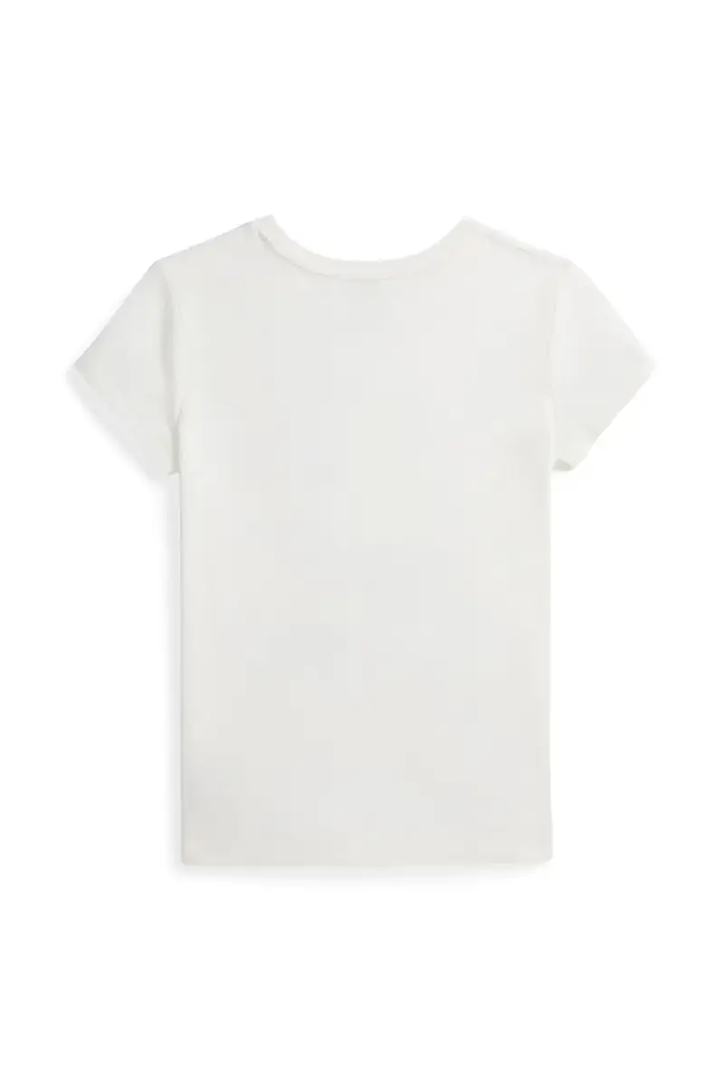 t-shirt in cotone colore bianco 313971122002 miniatura 2