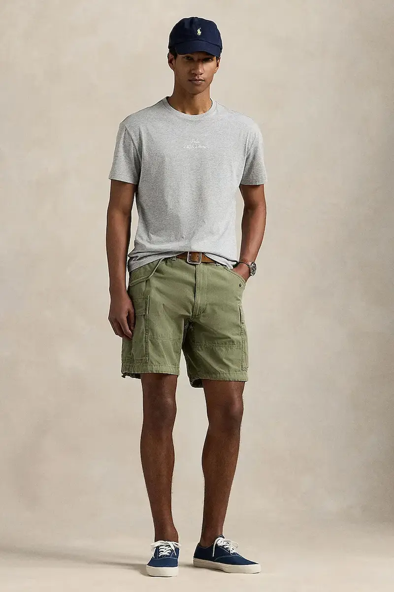 t-shirt in cotone colore nero 710936585 Grigio