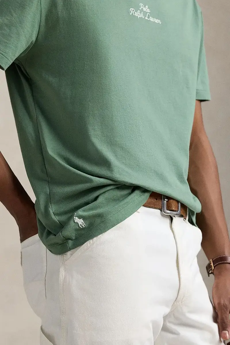 t-shirt in cotone colore nero 710936585 Verde miniatura 4