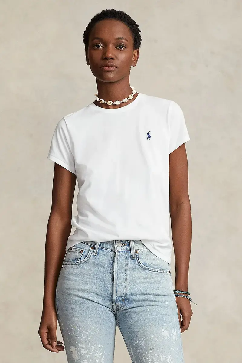 Polo Ralph Lauren T-shirt Donna Bianco 2244186